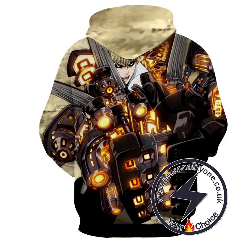 One Punch Man - Genos 3D - Hoodies